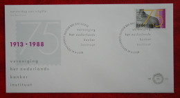 FDC E253 253 75 Jaar Kankerinstituut Cancer NVPH 1403 1988 Without Address NEDERLAND NIEDERLANDE NETHERLANDS - FDC