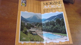 DEPLIANT TOURISTIQUE AFFICHE MORZINE  AVORIAZ - Dépliants Touristiques