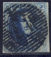 Belgien 1851/54 - König Leopold I., Nr. 4 B Y, Gestempelt / Used - 1849-1865 Medallones (Otros)