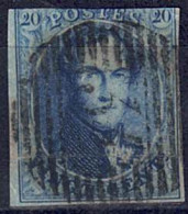 Belgien 1851/54 - König Leopold I., Nr. 4 B X, Gestempelt / Used - 1849-1865 Medaillen (Sonstige)