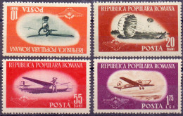 ROMANIA - SPORT - TRANSPORT - AIRPLANE - **MNH - 1953 - Parachutespringen