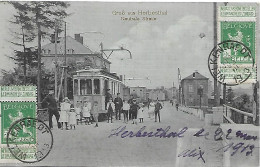 BELGIQUE -  1913 -  GRUB AUS HERBESTHAL -  NEUTRALE STRABE - Lontzen