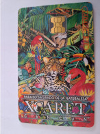 MEXICO CHIPCARD/ $ 50,-  / LEOPARD/ PARROT/ TOEKAN/ FLAMINGO/ BIRDS  , LADATEL    ** 14919** - Mexico