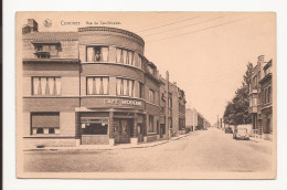 Comines : Café Moderne   Rue De Ten Brielen  + Vieille CITROEN  + Duivenmelker   Duiventil In Het Midden Van De Stad - Comines-Warneton - Komen-Waasten