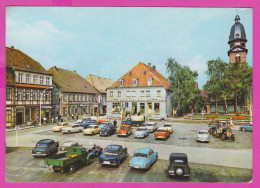 292667 / Germany DDR Waren - Markt Truck Traktor Car PC USED 197? - 10 Pf. Neptunbrunnen Rathausstraße, Berlin - Waren (Mueritz)