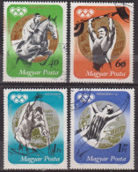 Sports Olympiques - Pentathlon Moderne, Hippisme, Haltérophilie - Canoé - HONGRIE - Natation - N° 353-354-355-356 - 1973 - Used Stamps