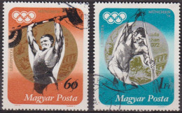 Sports Olympiques - Pentathlon Moderne, Hippisme, Haltérophilie - Canoé - HONGRIE - N° 354-355 - 1973 - Used Stamps