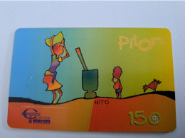 CABO VERDE /  CHIPCARD  / 150 UNITS/ PILON/ CHICKEN/ WATERCARRIER    ** 14928*** - Kapverden