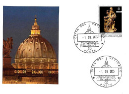 VATICANO - 2023 Annullo Ordinario Con Datario CUPOLA S. PIETRO - 10673 - Lettres & Documents