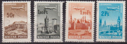 Avion Survolant Helsinki - HONGRIE - Athènes, Francfort, Le Caire, Londres,- N° 280-282-283-285 - 1966 - Used Stamps