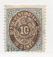 23821 ) Danish West Indies 1874 Dark Blue - Denmark (West Indies)