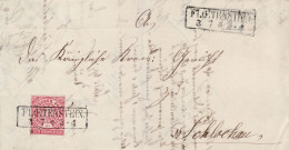 POLAND / GERMAN ANNEXATION 1871  LETTER  SENT FROM KOCZAŁA  / FLOETENSTEIN / TO CZŁUCHÓW / SCHLOCHAU / - Storia Postale