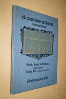 RARE,ancien Catalogue 1902,Allemagne, Accumulateurs,Hagen I. Westf,92 Pages,30 Cm./23 Cm. - 1801-1900