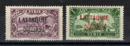 Lattaquié - YV 4 & 5 N* MH , Cote 6 Euros - Unused Stamps