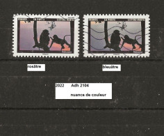 Variété Adhésif De 2022 Oblitéré Y&T N° Adh 2104 Nuance - Used Stamps