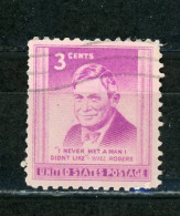 USA : WILL ROGERS - N° Yvert 526 Obli. - Used Stamps