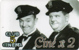 CINECARTE CARD CINE CLUB 5 CINEMA  LAUREL ET HARDY - Biglietti Cinema