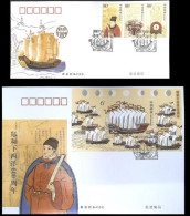 CHINA 2005-13 600th Of Zheng He Stamps + S/S B.FDC - 2000-2009