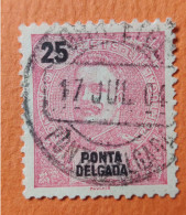 PORTUGAL : Ponta Delgada - 1898/1905 : Yvert N° 20 / Afinsa N° 28 . Oblitéré. - Ponta Delgada