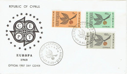 Zypern / Cyprus -  Mi-Nr 258/260 FDC (K1845) - 1965