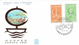 Monaco -  Mi-Nr 835/836 FDC (K1856) - 1966