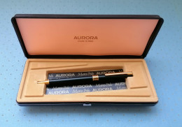 PENNA SFERA AURORA MARCO POLO NERO E ORO 1990 - Pens