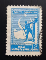 TURQUIE 1941 Timbre Taxe Obligatoire Pour La Défense Nationale.2K Oblitéré - Used Stamps