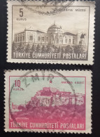 TURQUIE 1963 Buildings In Ankara  Gravure: Güzel Sanatlar Matbaası  5k & 10k Oblitérés - Used Stamps