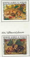MAURITANIE - Art, Delacroix, Lion, Caïman, Sanglier, Tb De 1973 Surchargés - Y&T PA 153-154 -  1973 - MH - Mauritanie (1960-...)