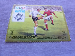 Ajman - München 1972 - Football - 15 Dirhams - Postage - Multicolore - Oblitéré - Année 1972 - - Oblitérés