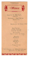VP22.381 - MILITARIA - Menu - TERMINIERS  1947 - Popote Du 302 R. I. - Documenten