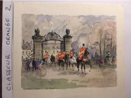 21 Aquarelles Peintures De La Brige, Illustrations La Chasse à Courre, Scènes - Peintures & Tableaux