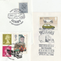 3 Diff 1980s LORRY TRUCK Event COVERS Stamps GB Cover - Camions