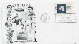 3804   FDC  Cape Canaveral  1971  Apollo 15, Apolo. Nasa, Espacio, Nave, Vuelo,Astronautas - 1971-1980