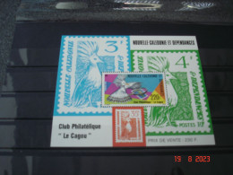 NOUVELLE CALEDONIE  ANNEE 1985  NEUF  BLOC FEUILLET N° 7    CLUB PHILATELIQUE " LE CAGOU " - Hojas Y Bloques