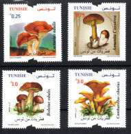 2023 - Tunisia - Tunisie - Mushrooms- Champignons -Complete Set- Série Complète 4v.MNH** - Tunisie (1956-...)