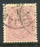 ICELAND 1882 Definitive 40 Aur. Perforated 14:13½, Used.  Michel 15A - Oblitérés