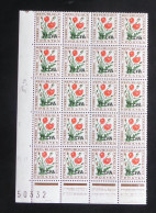 REUNION - 1964-65 - Taxe TT N°YT. 50 - Coquelicots - Bloc De 20 - Neuf Luxe ** / MNH - Timbres-taxe