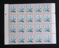 REUNION - 1964-65 - Taxe TT N°YT. 51 - Myosotis - Bloc De 20 - Neuf Luxe ** / MNH - Timbres-taxe