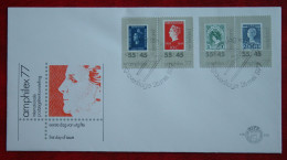 FDC E159 159 AMPHILEX 1977 NVPH 1137-1140 1977 NEDERLAND NIEDERLANDE NETHERLANDS - FDC