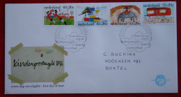 FDC E153 153 Child Welfare Kinderzegels Enfant NVPH 1103-1106 1976 With Address NEDERLAND NIEDERLANDE NETHERLANDS - FDC