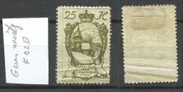 LIECHTENSTEIN 1920 Michel 29 * Variety Abart Paper Fold Papierfalte (missing Gum At This Fold Place) - Plaatfouten