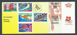 Canada-Post Miracle Whip Post Card Uncirculated - Summer Olympics 1992 - Post Office Cards