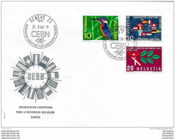 128 - 2 - Enveloppe Avec Oblit Illustrée "Cern 1966 Genève" - Atom