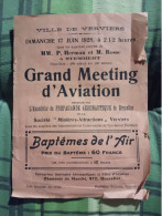 VILLE DEVVERVIERS- GRAND MEETING D'AVIATON 1928 - Cadeaux Promotionnels