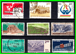 INDIA – ( ASIA ) – LOTE 9 SELLOS DIFERENTES AÑOS Y VALORES - Used Stamps