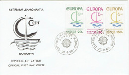 Zypern / Cyprus - Mi-Nr 270/272 FDC (K1865) - 1966