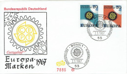 Germany - Mi-Nr 533/534 FDC (K1868)- - 1967