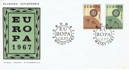 Griechenland / Greece - Mi-Nr 948/949 FDC (K1870) - 1966