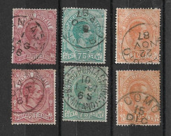 49099) ITALIA REGNO Effigie Di Umberto I 50C.+75C.+1.25L.- Pacchi Postali - 1884-SI  VENDONO SOLO I -3 VALORI  USATI - Paquetes Postales